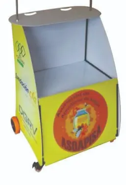 Stand portátil profesional para degustaciones y activaciones comerciales